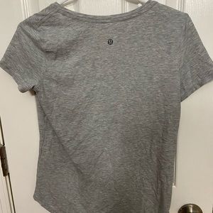 Lululemon grey v-neck t shirt